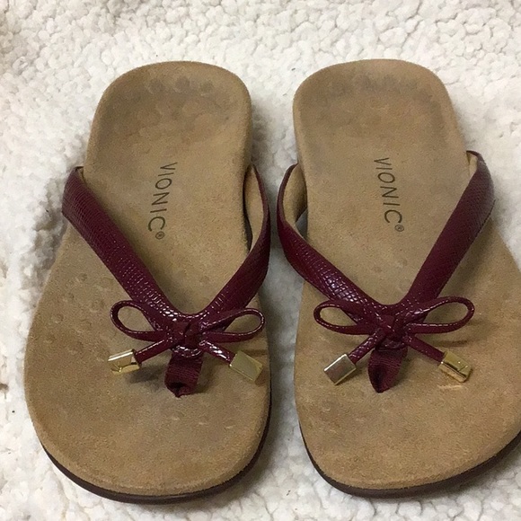 VIONIC BELLA 11 LIZARD ORTHO REDBOW 7 - Picture 2 of 7